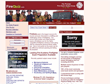 Tablet Screenshot of firequiz.com
